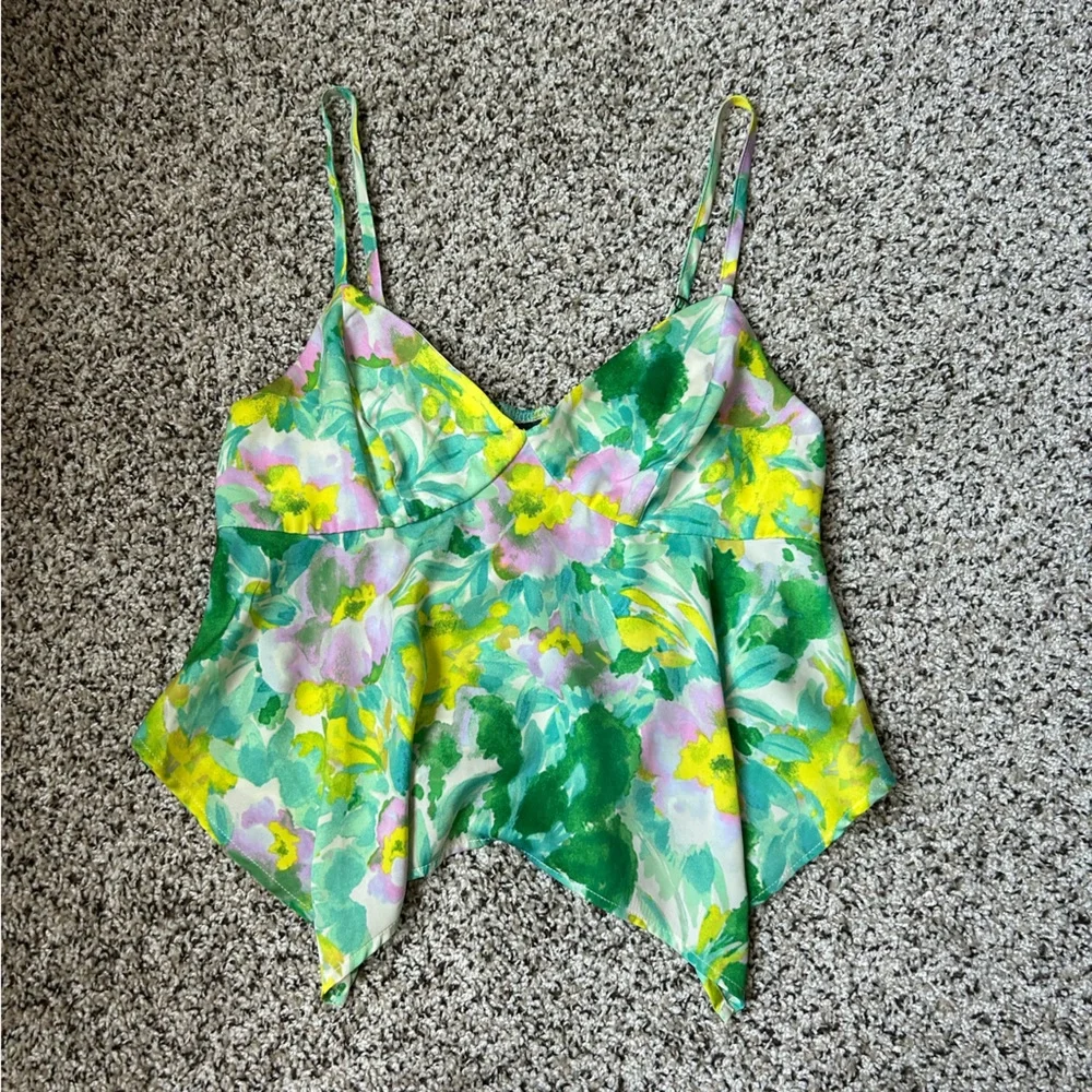 Wild Fable Floral Camisole with‎ Adjustable Spaghetti Straps